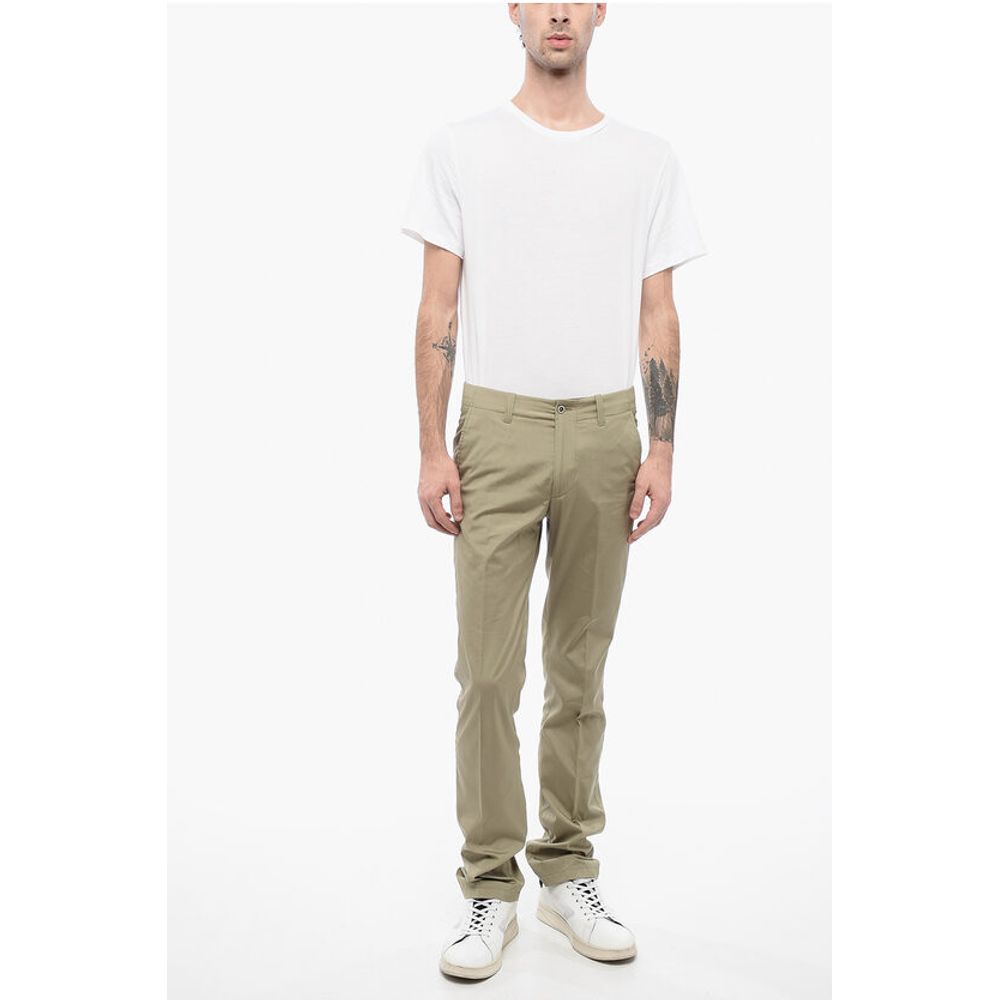 Corneliani ID Pure Linen Chinos Pants with Belt Loops