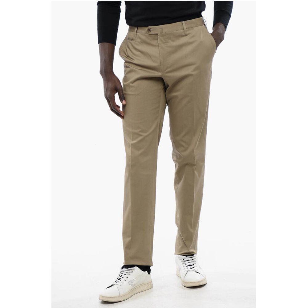 Corneliani Cotton Blend ACADEMY Pants with Zipped Pockets