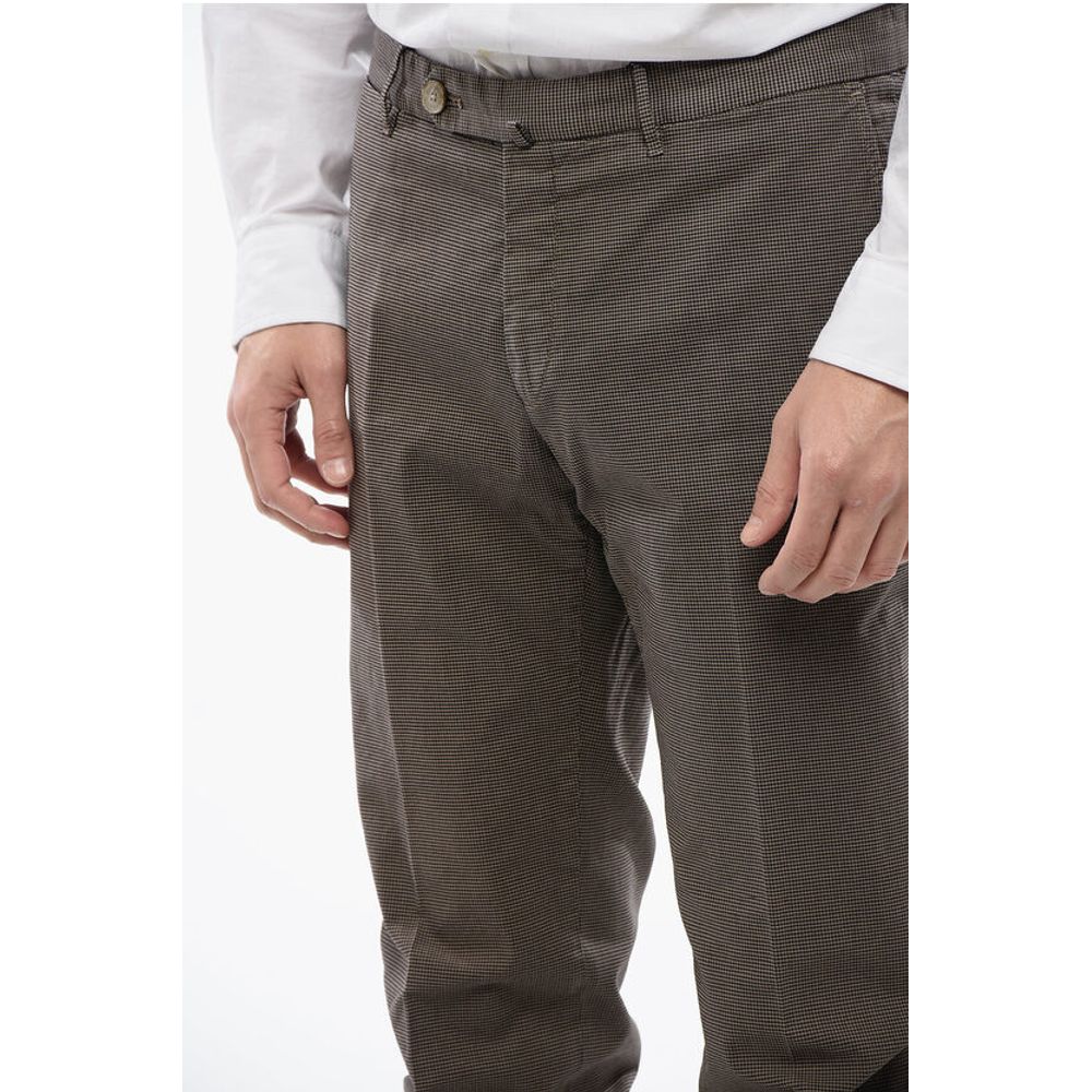 Corneliani ID Cotton Houndstooth Pants