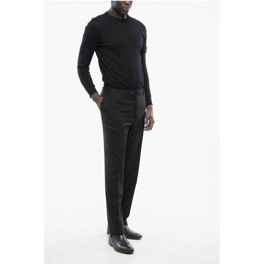 Corneliani Concealed Closure ACADEMY Virgin Wool Pants