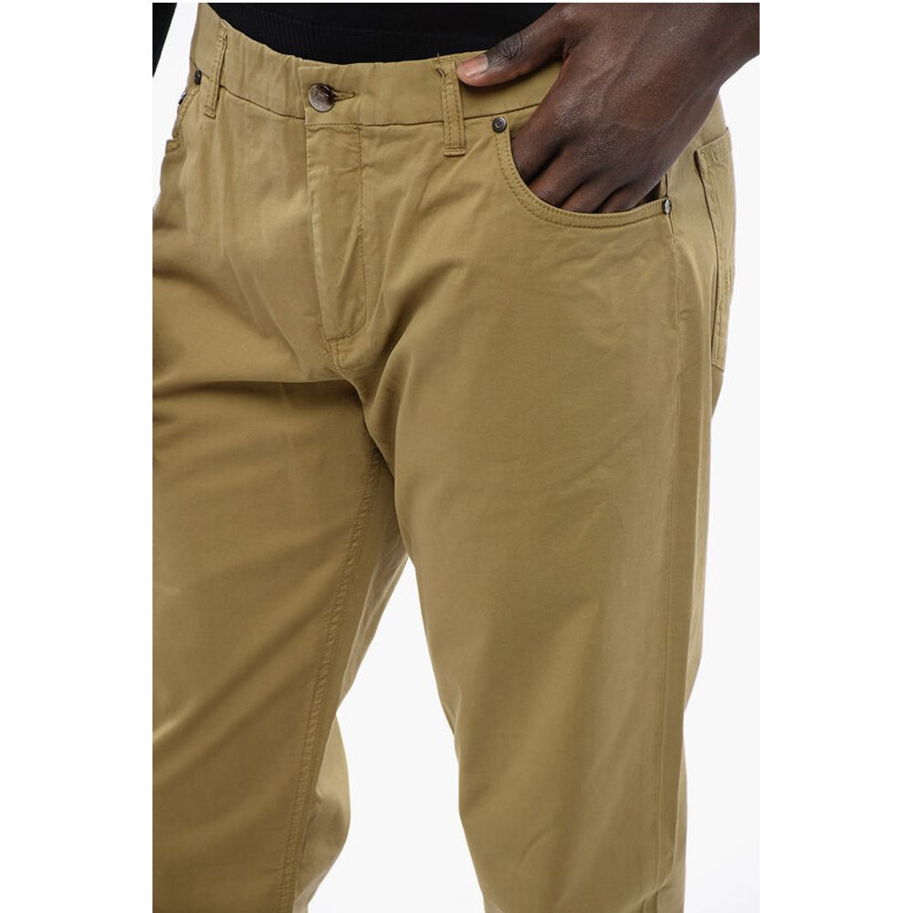 Corneliani ID 5-Pocketed Stretch Cotton Pants with Belt Loops