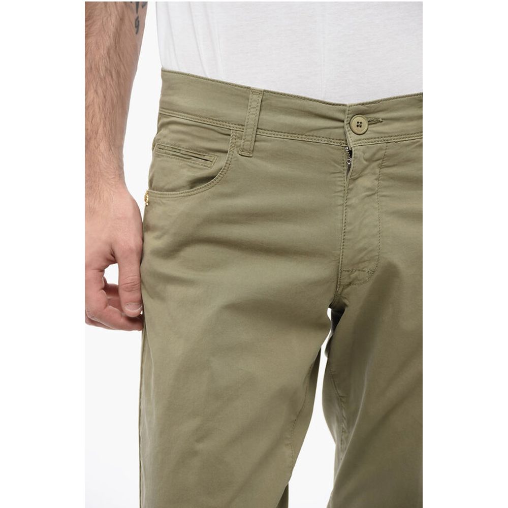 Corneliani CC COLLECTION 5-Pocketed Stretch Cotton Pants