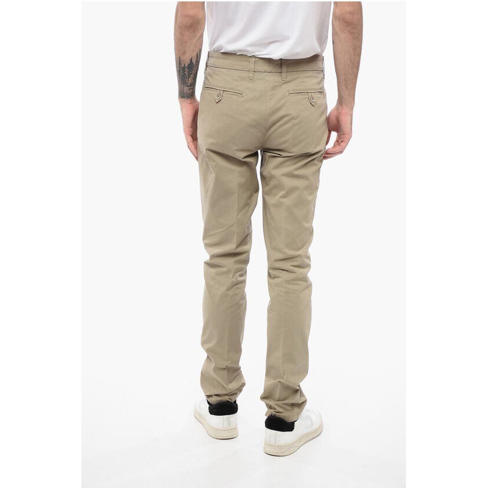 Corneliani ID Stretch Cotton Chinos Pants with Belt Loops