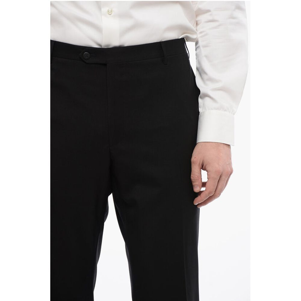 Corneliani Extrafine Virgin Wool LEADER Pants with Belt Loops