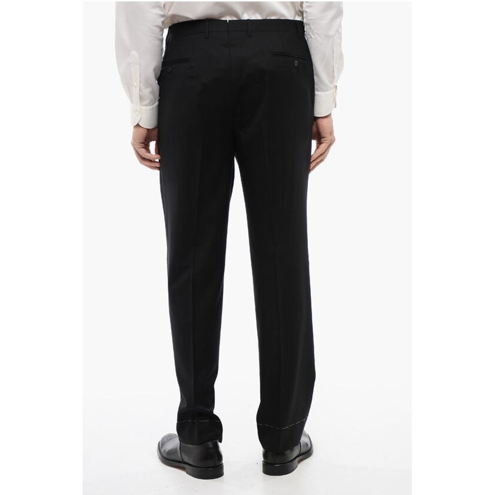 Corneliani Extrafine Virgin Wool LEADER Pants with Belt Loops