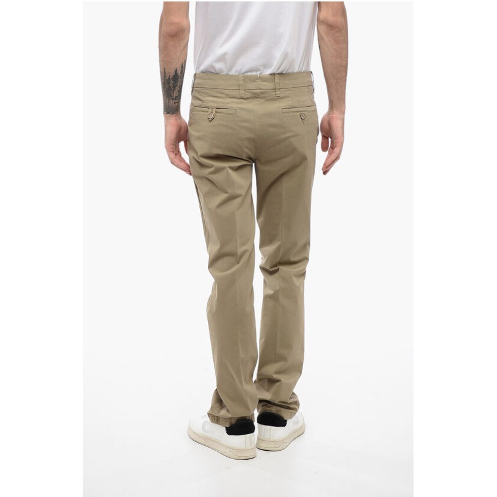 Corneliani ID Solid Color Chino Pants with Belt Loops