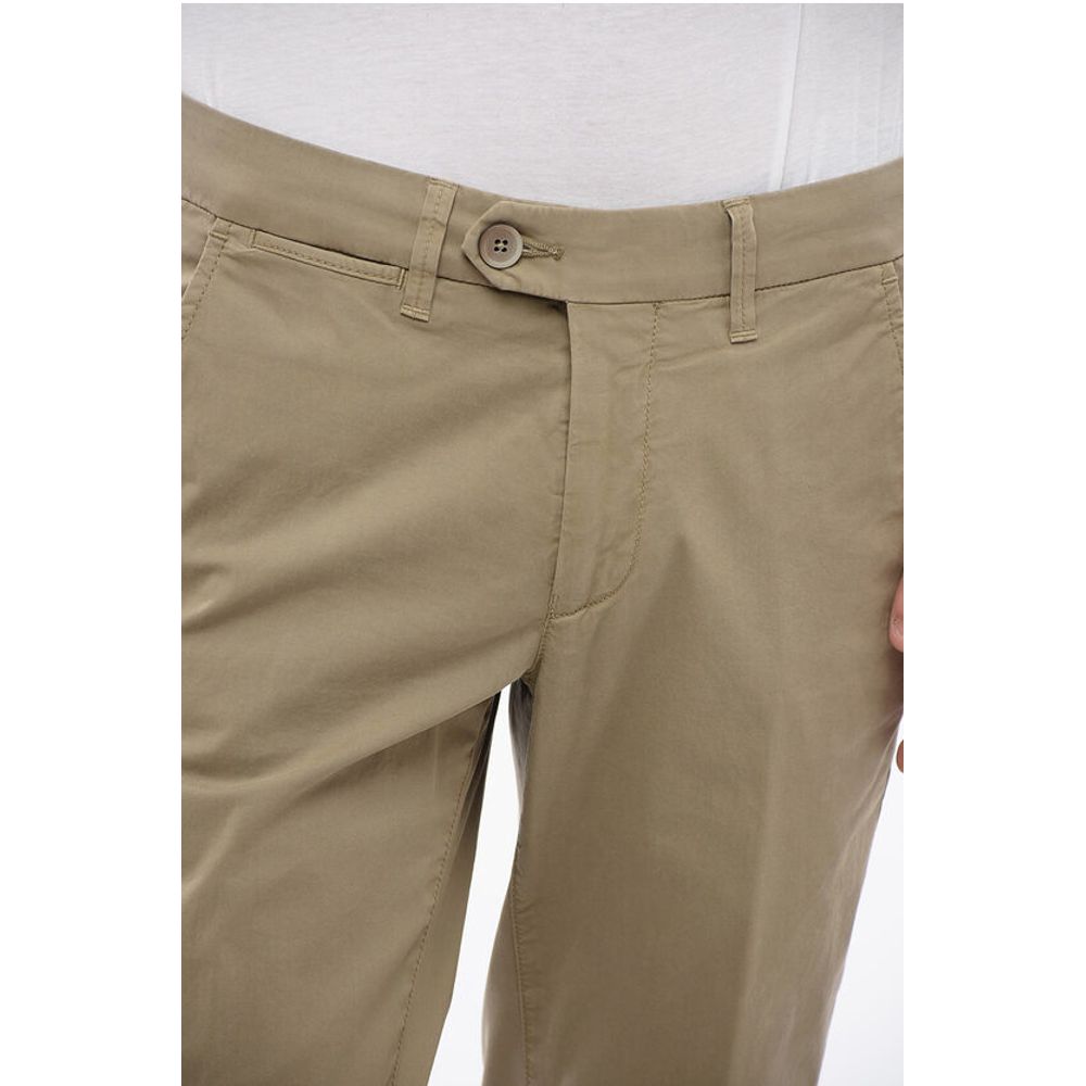 Corneliani ID Solid Color Chino Pants with Belt Loops