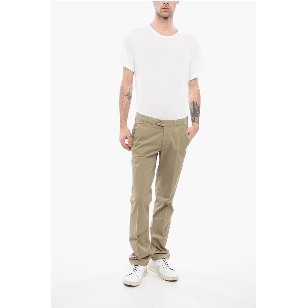 Corneliani ID Solid Color Chino Pants with Belt Loops
