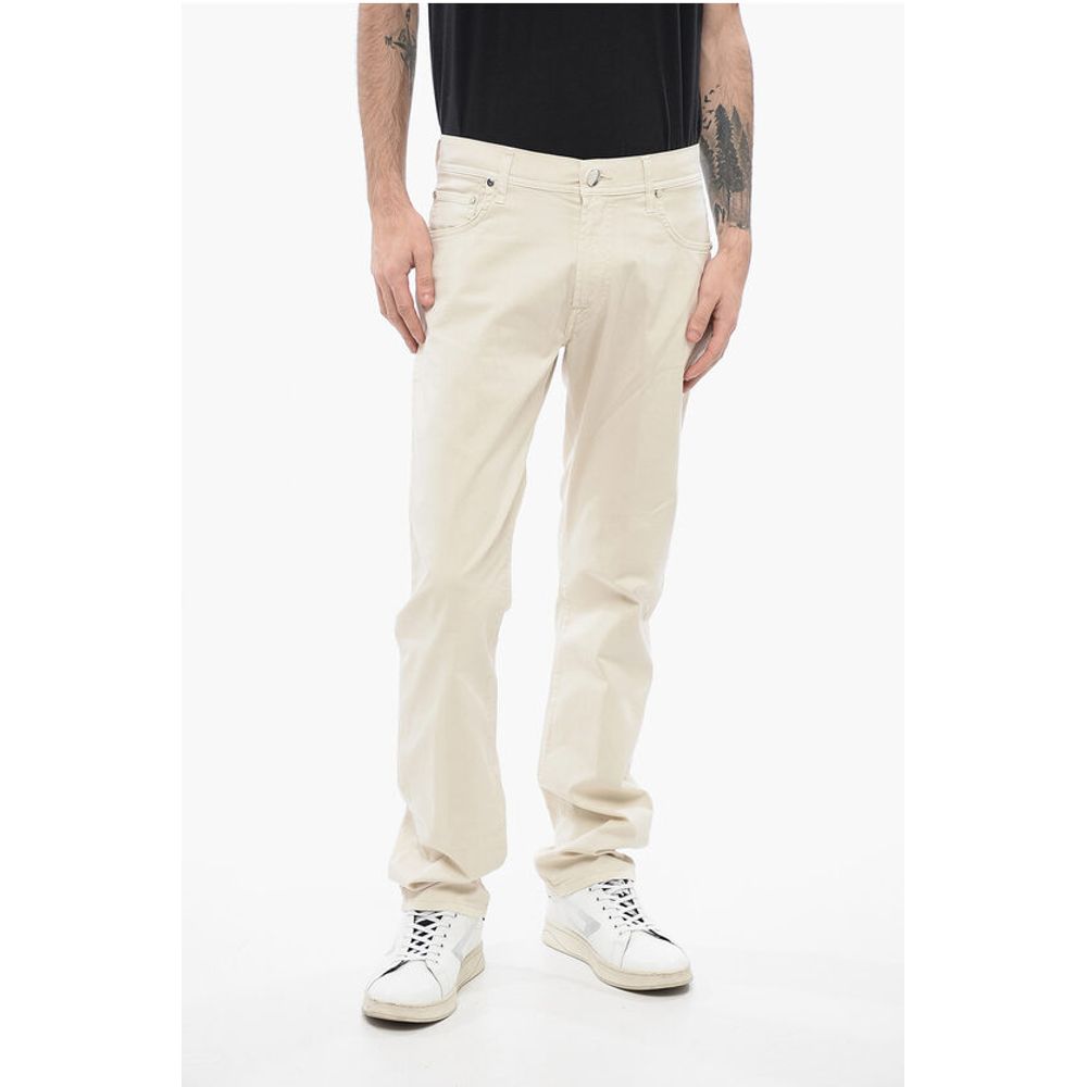 Corneliani ID Cotton Stretch LAZISE 5 Pockets Pants with Belt Loops