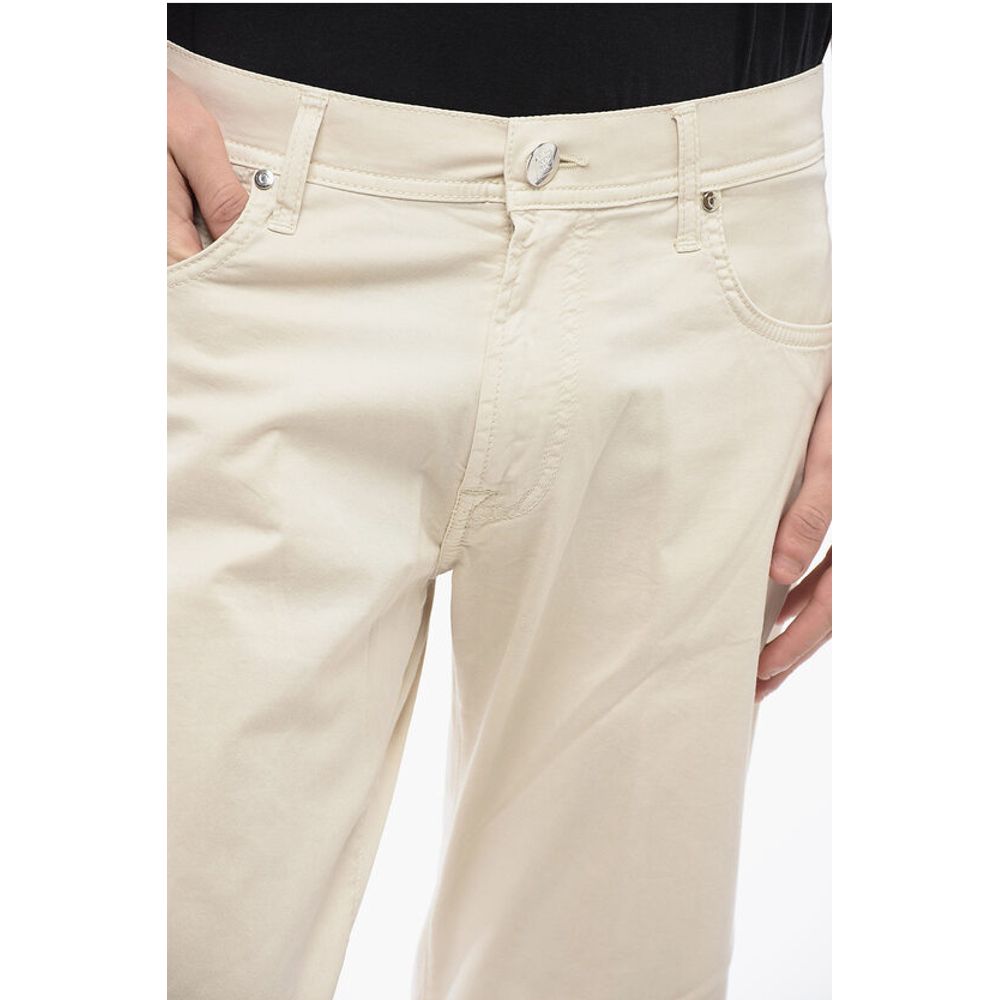 Corneliani ID Cotton Stretch LAZISE 5 Pockets Pants with Belt Loops