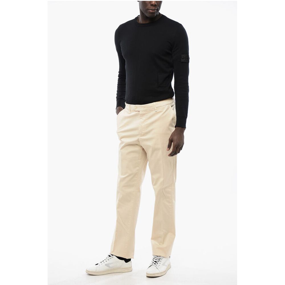 Corneliani ID Regular Waist Cotton Stretch LENDINARA Chinos Pants