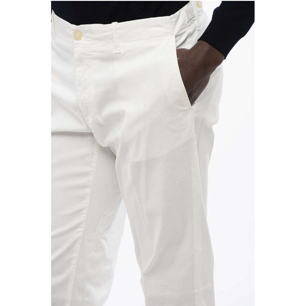 Corneliani ID Stretch Cotton Chino Pants with Belt Loops