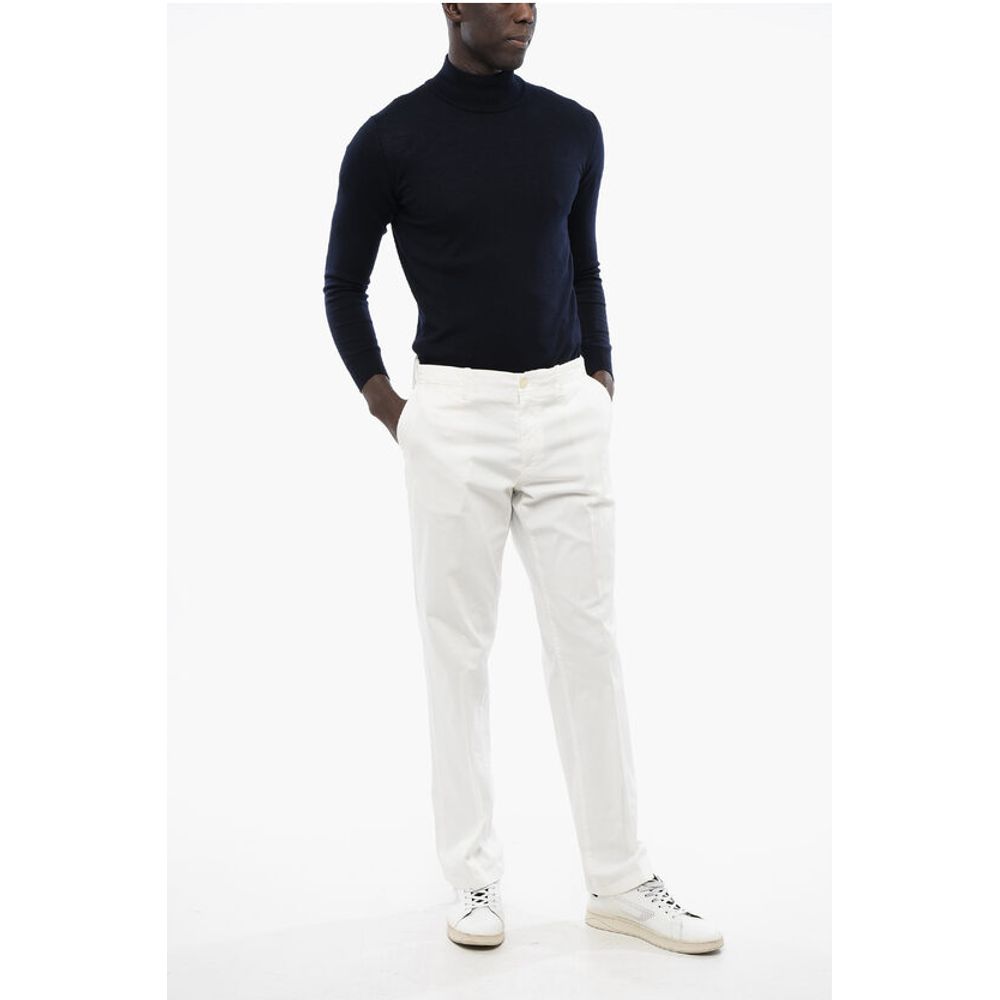 Corneliani ID Stretch Cotton Chino Pants with Belt Loops