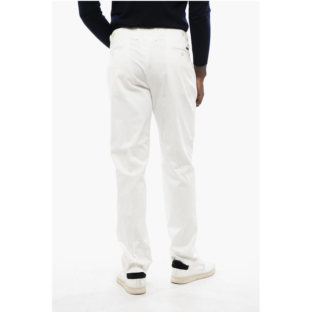 Corneliani ID Stretch Cotton Chino Pants with Belt Loops