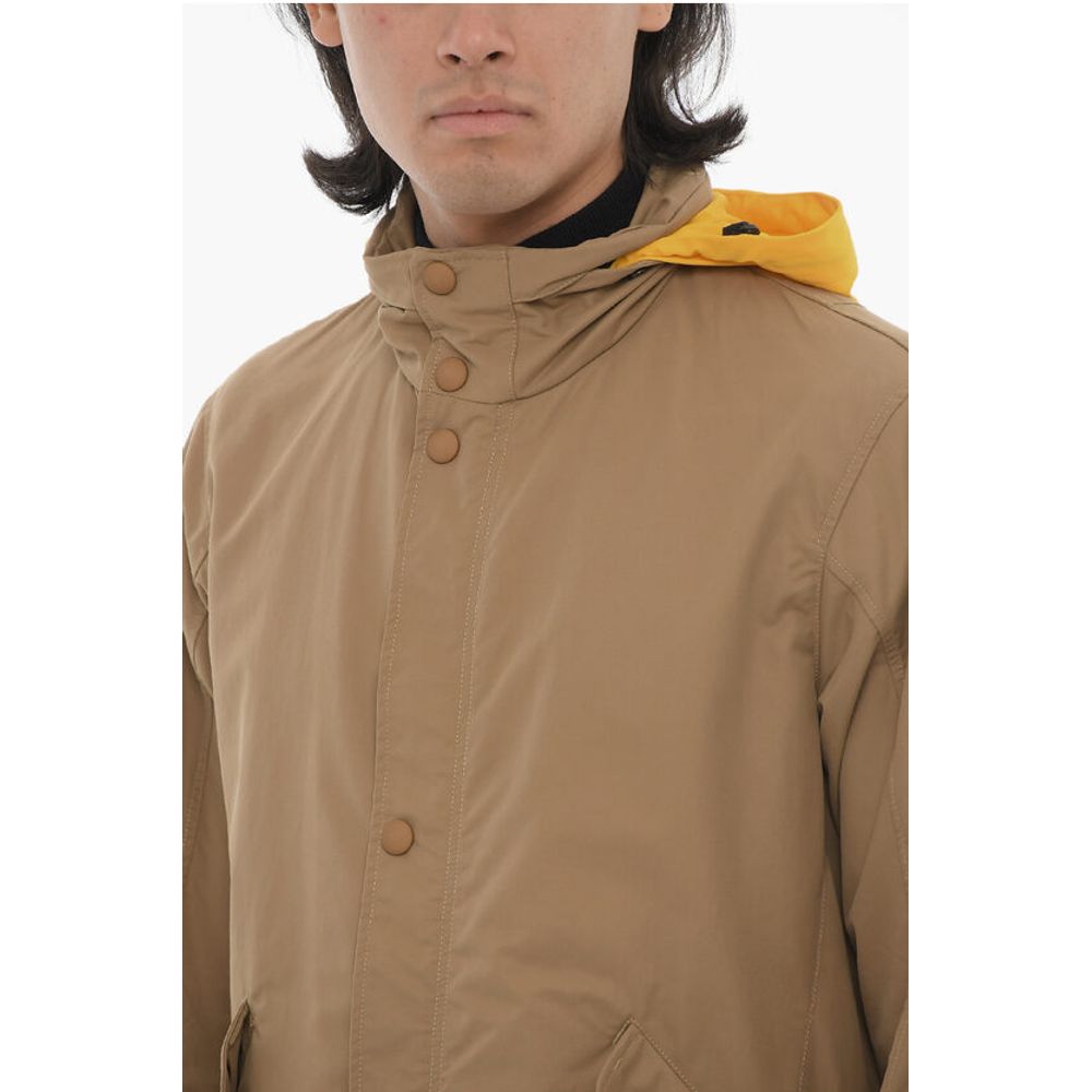 Corneliani CC COLLECTION Contrasting-hooded Windbreaker Jacket