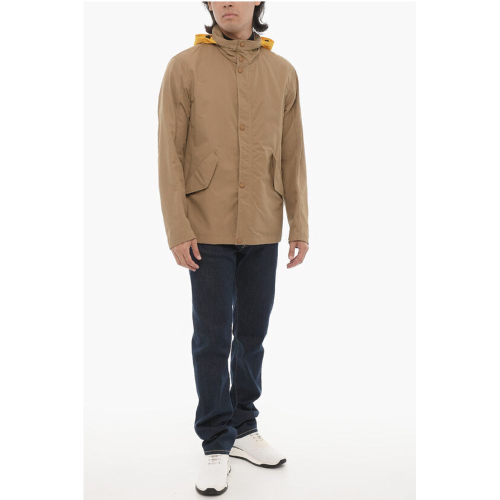 Corneliani CC COLLECTION Contrasting-hooded Windbreaker Jacket