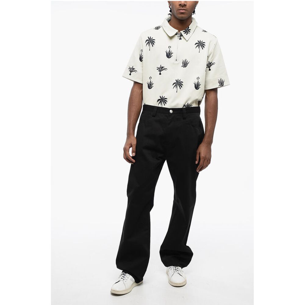 Jil Sander 5-Pocket Twill Cotton Pants with Belt Loops