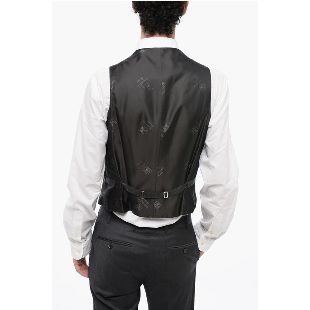 Corneliani Center Vent Peak Lapel CERIM.ACADEMY 3 Piece Waistcoat Suit