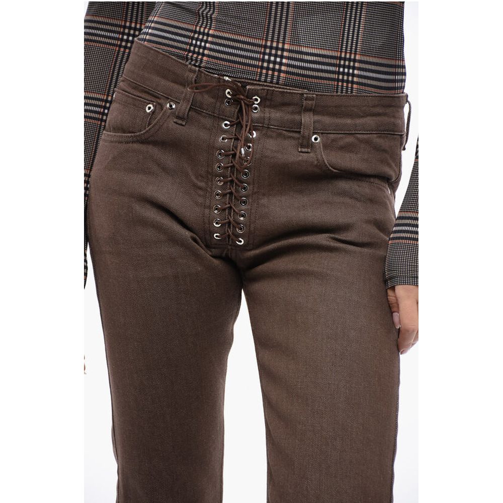 Ludovic de Saint Sernin 5-Pocket Skinny Fit Pants with Lace-up Detail