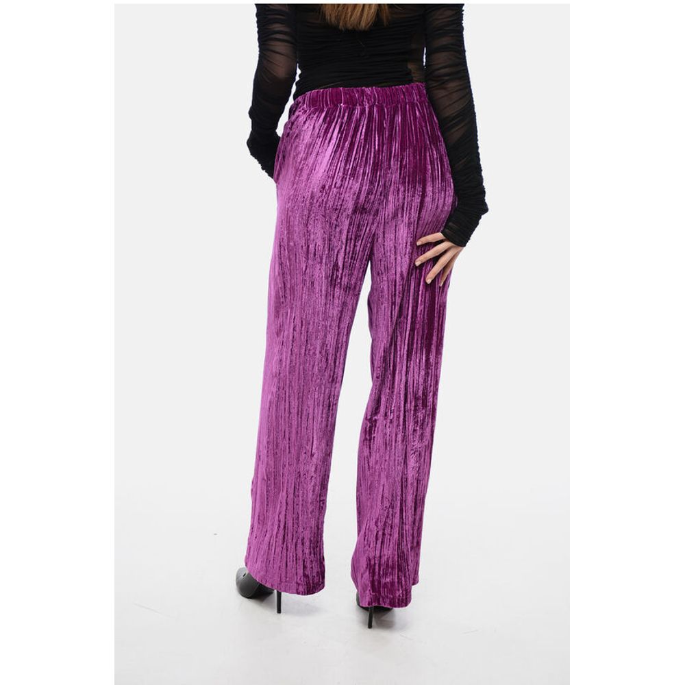 Sleep no More Curly Velvet Wide-Leg Pants