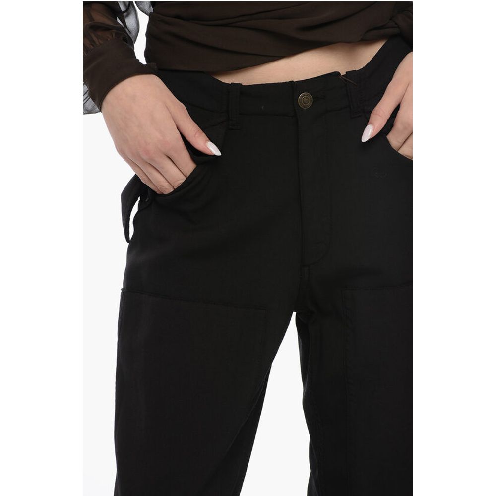 Etro Loose-Fit Cargo Pants with Velcro Detail