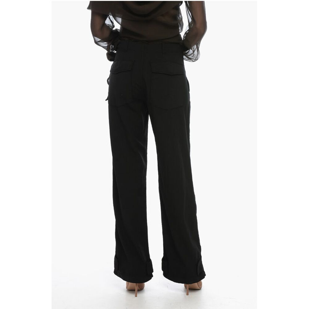Etro Loose-Fit Cargo Pants with Velcro Detail