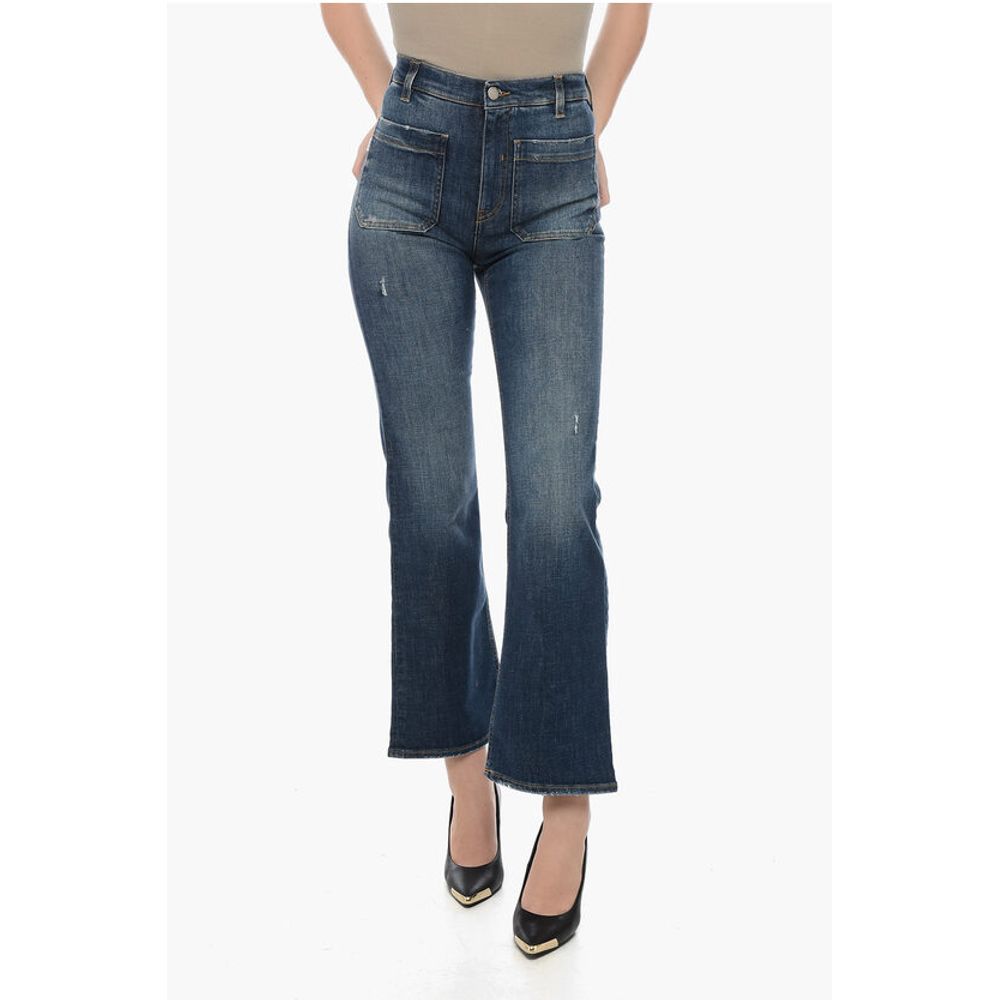 Two Women Two Men Flared GERBERA Denims with Patch Pockets 23cm
