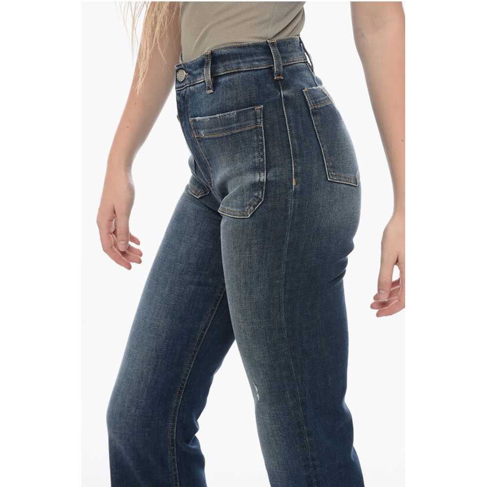 Two Women Two Men Flared GERBERA Denims with Patch Pockets 23cm