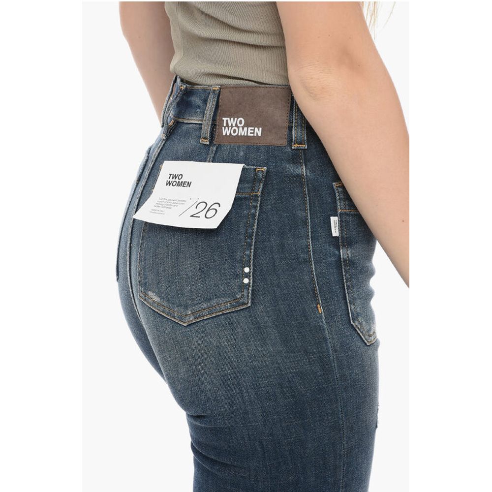 Two Women Two Men Flared GERBERA Denims with Patch Pockets 23cm