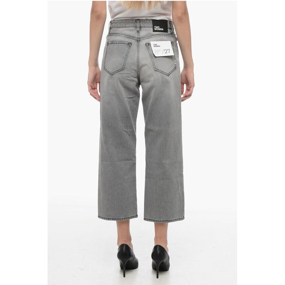 Two Women Two Men Straight Leg ELISABETH Denims with Visible Stitching 21cm