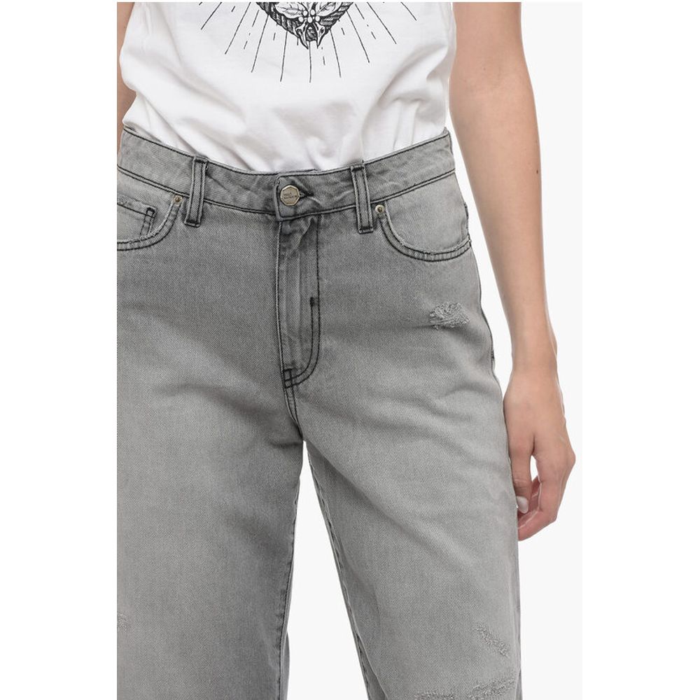 Two Women Two Men Straight Leg ELISABETH Denims with Visible Stitching 21cm