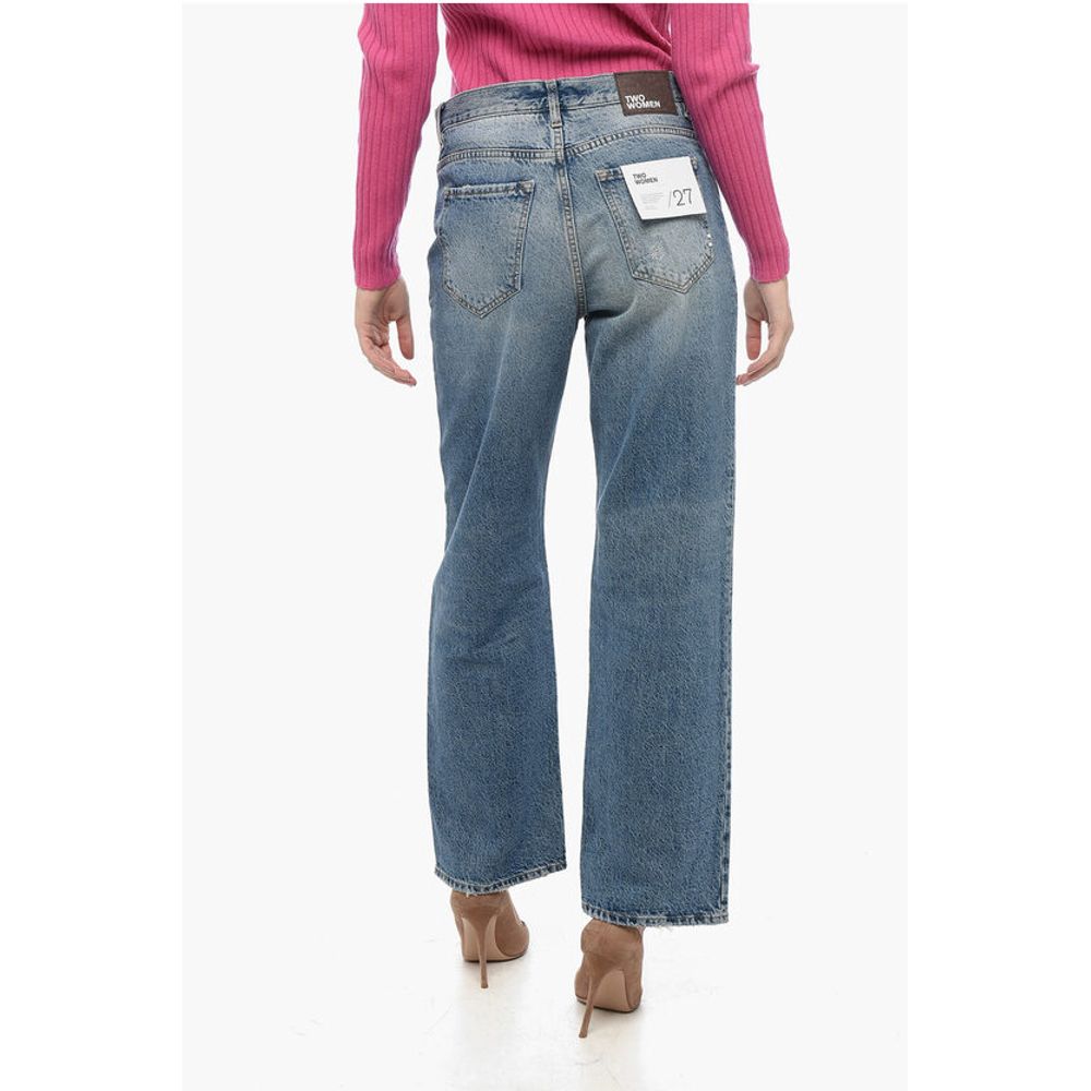 Two Women Two Men Straight Leg Faded Effect JOLIE Denims 22cm