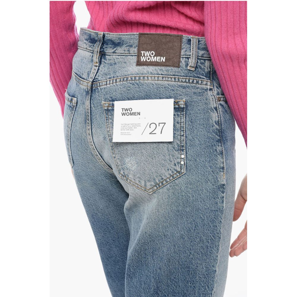 Two Women Two Men Straight Leg Faded Effect JOLIE Denims 22cm