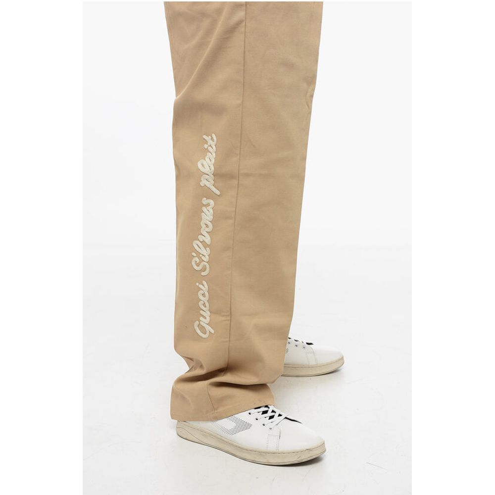 Gucci Cotton SIL VOUS PLAIT Chinos Pants
