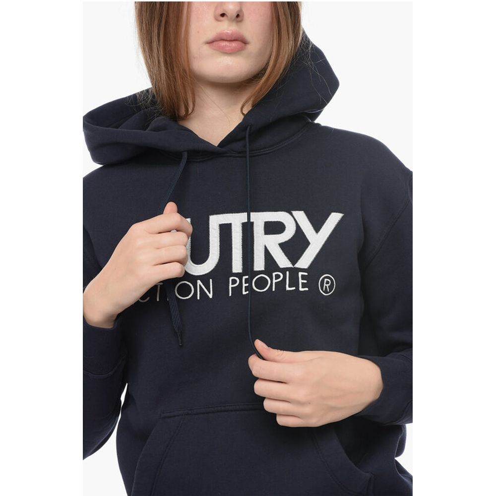 Autry Fleeced cotton Hoodie with Contrasting Logo