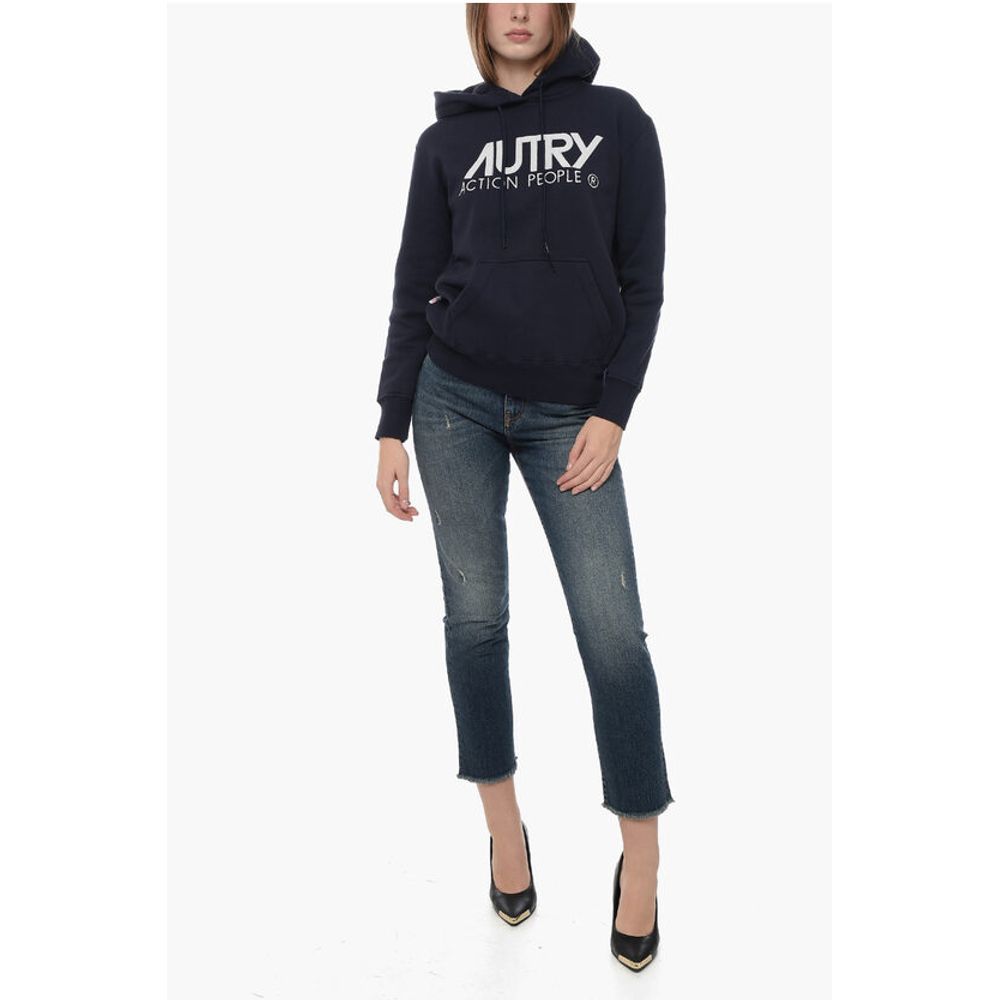 Autry Fleeced cotton Hoodie with Contrasting Logo