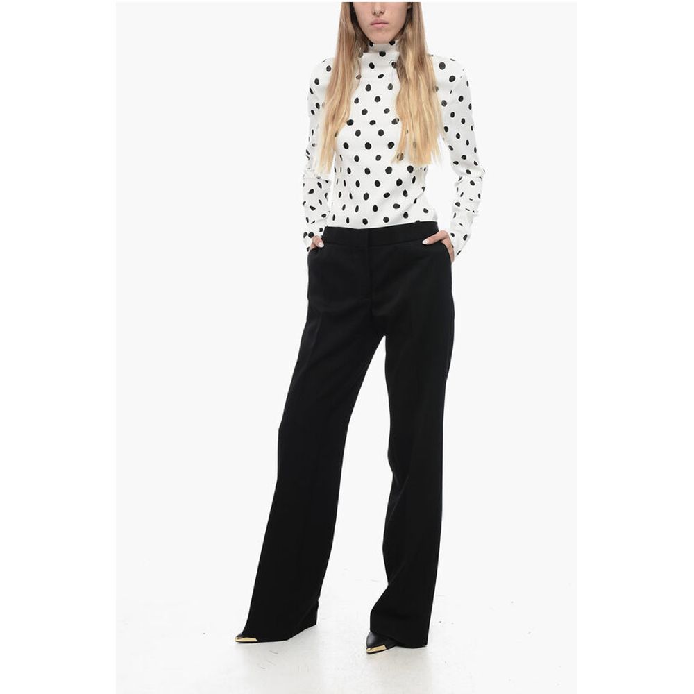 Jil Sander Grain de Poudre Wool Pants with Relaxed Fit