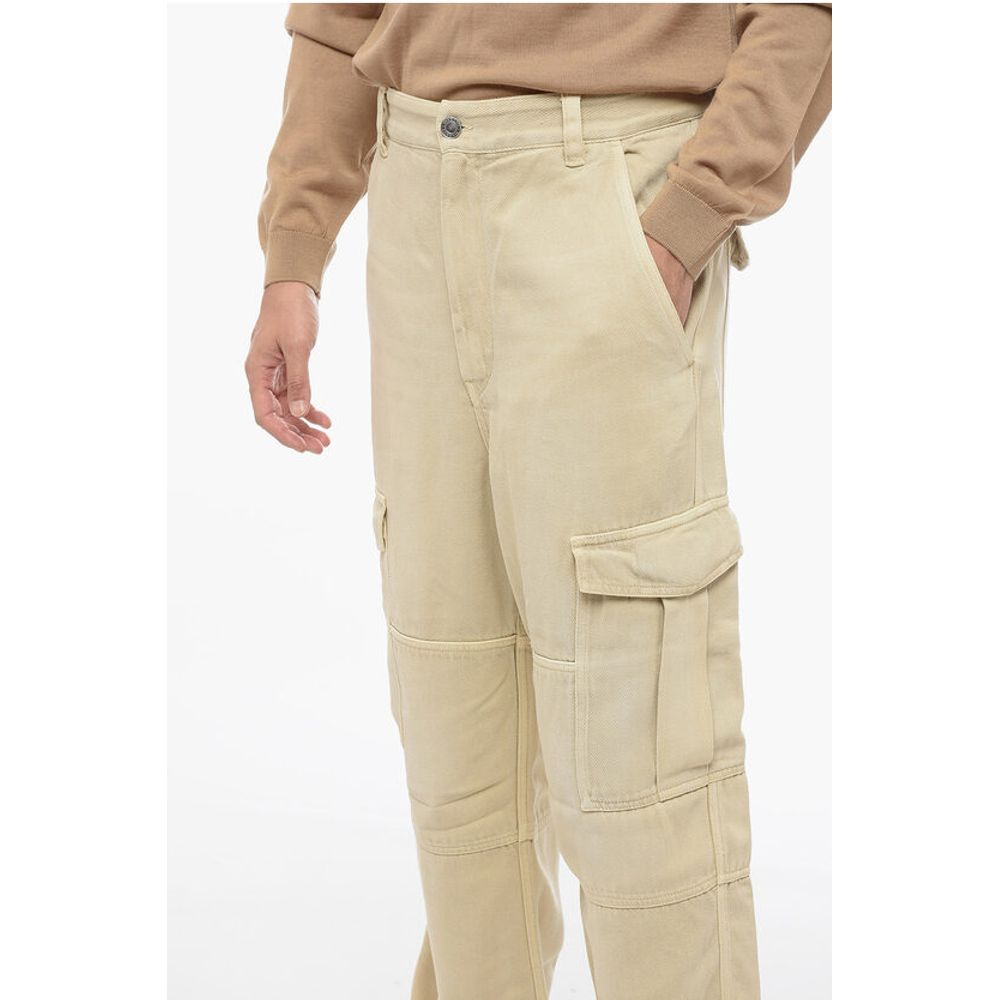 Isabel Marant Twill Fabric Cargo Pants with Belt Loops