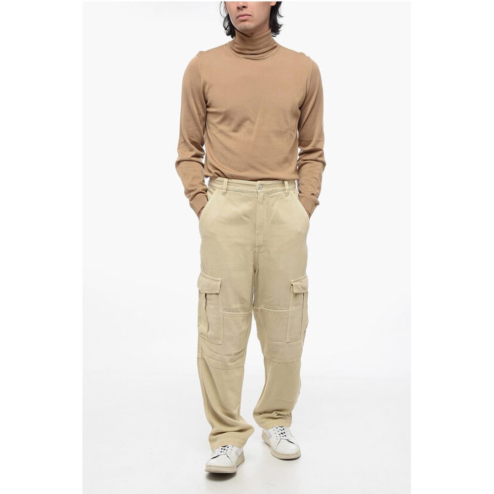 Isabel Marant Twill Fabric Cargo Pants with Belt Loops