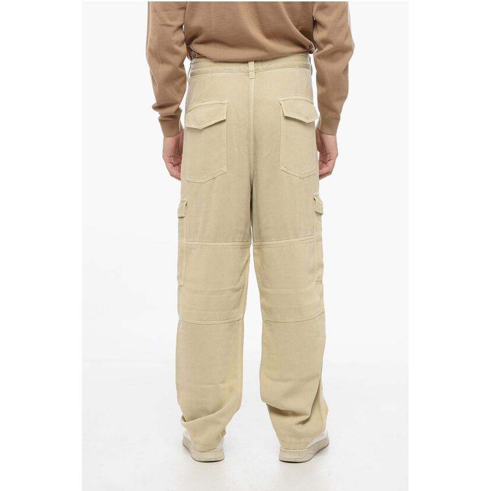 Isabel Marant Twill Fabric Cargo Pants with Belt Loops