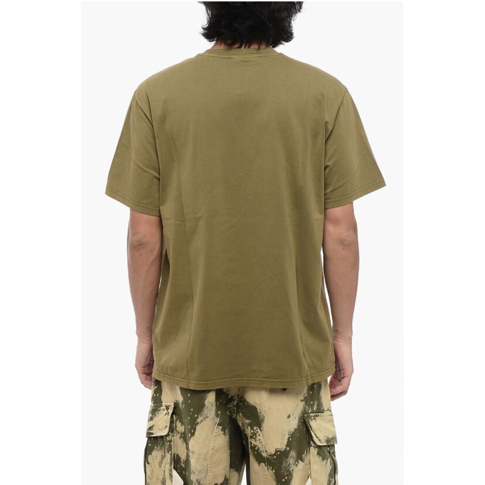 Bluemarble Cotton Crew-neck T-shirtwith Frontal Print