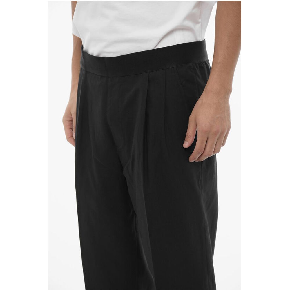 Neil Barrett Double-Pleat Slim Fit Pants with Elastic Waistband