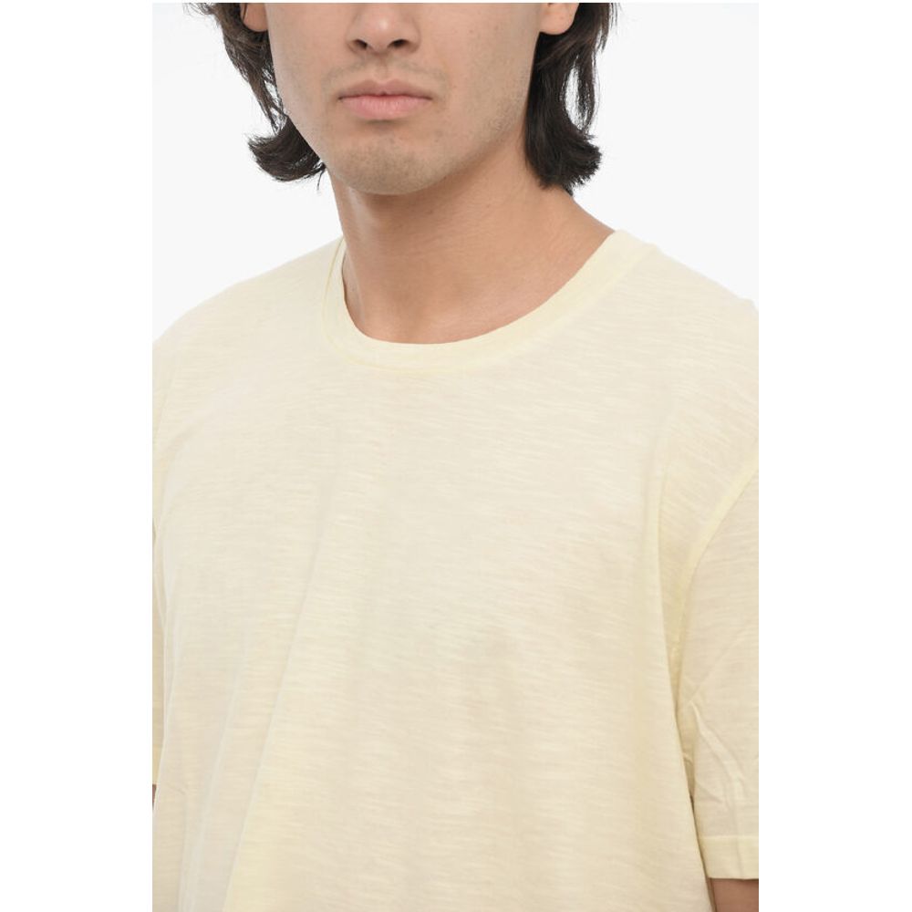 Neil Barrett Solid Color YOKE BACK MULTIYARN Crew-neck T-shirt