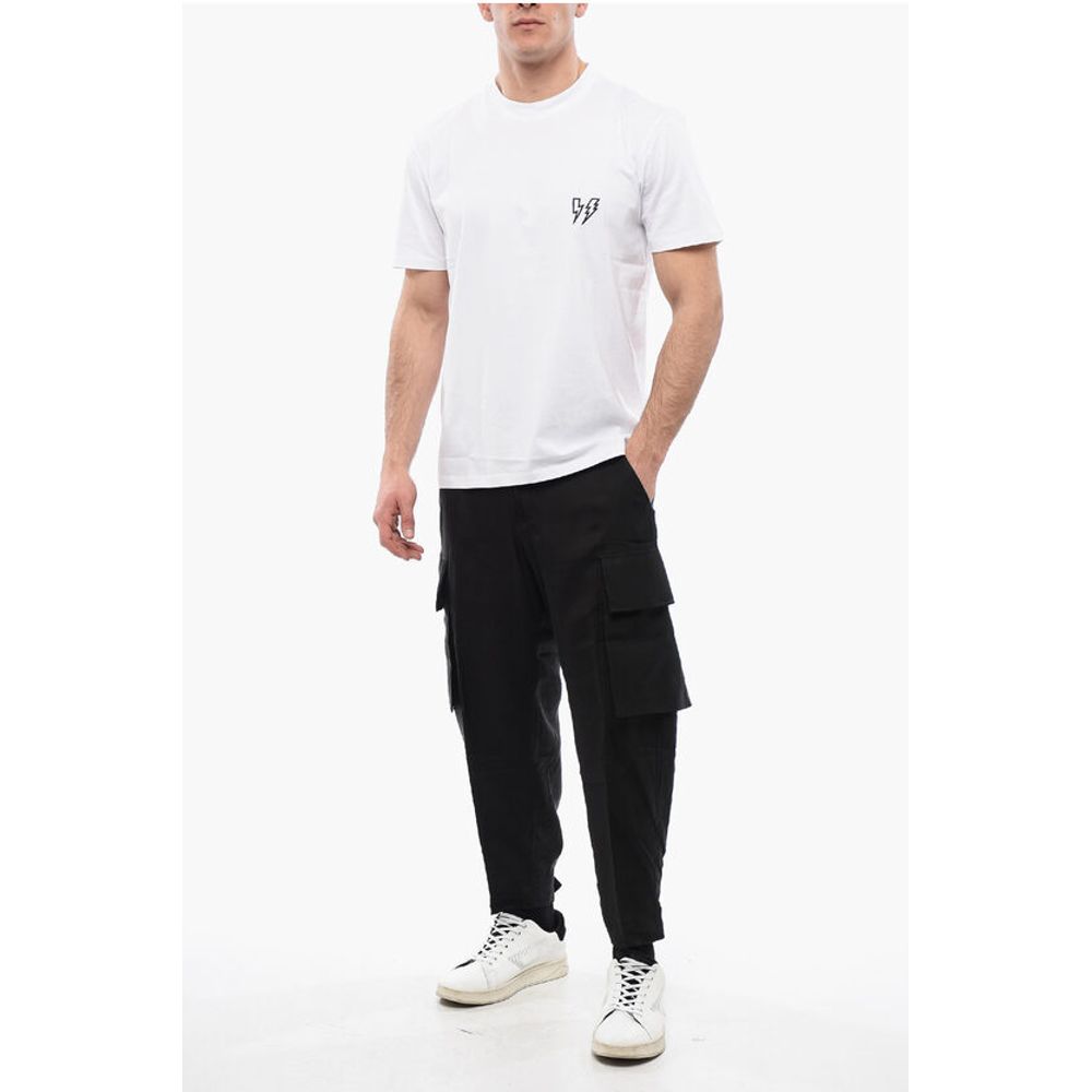 Neil Barrett Cotton DOUBLE BOLT Slim Fit T-Shirt