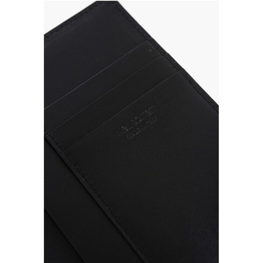 Neil Barrett Leather FAIR-ISLE THUNDERBOLT Passport Holder