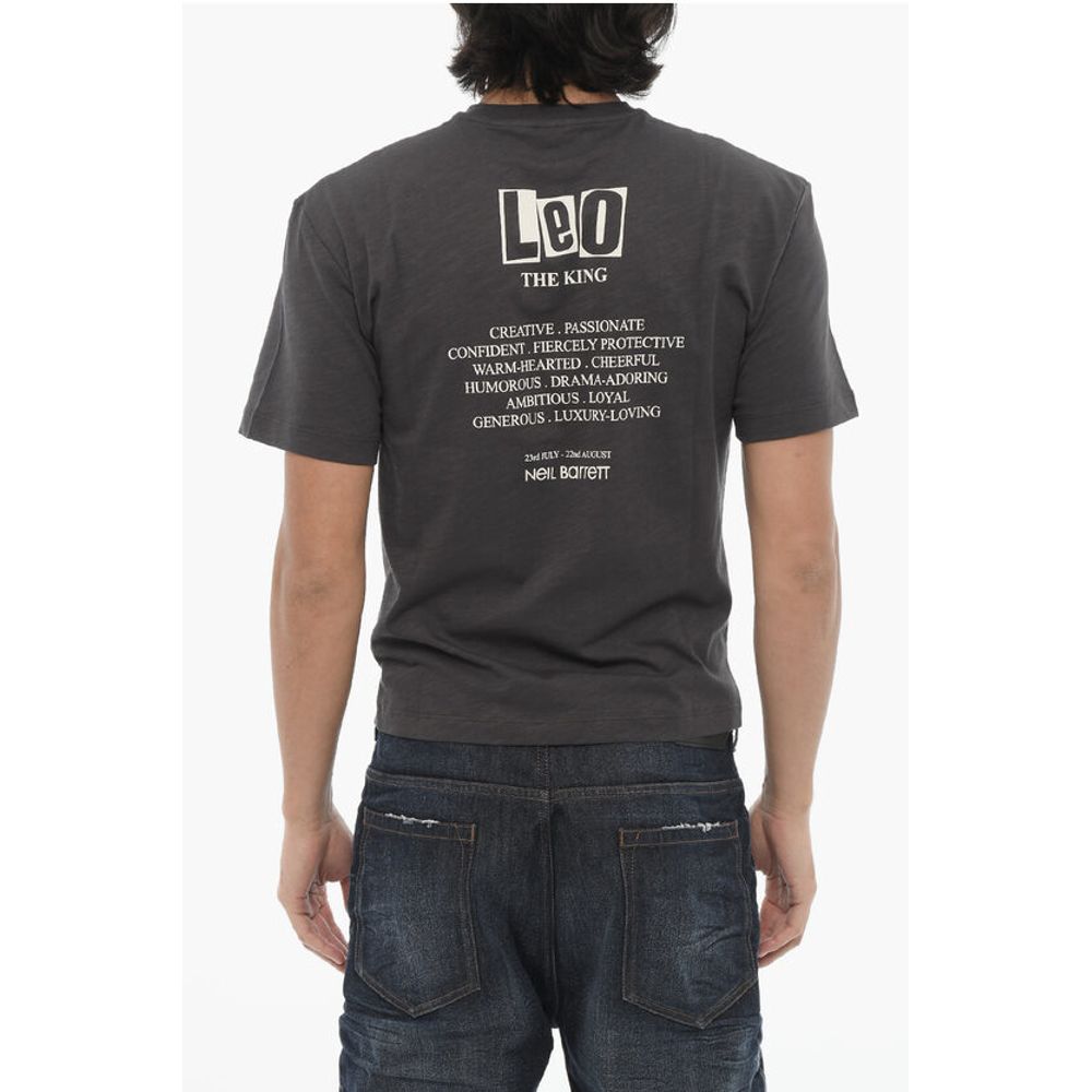 Neil Barrett Printed ROCK BAND ZODIAC LEON Crew-neck T-Shirt