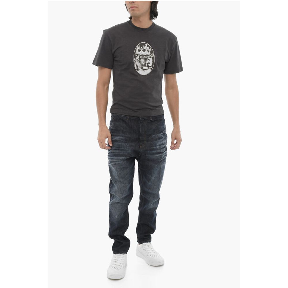 Neil Barrett Printed ROCK BAND ZODIAC LEON Crew-neck T-Shirt