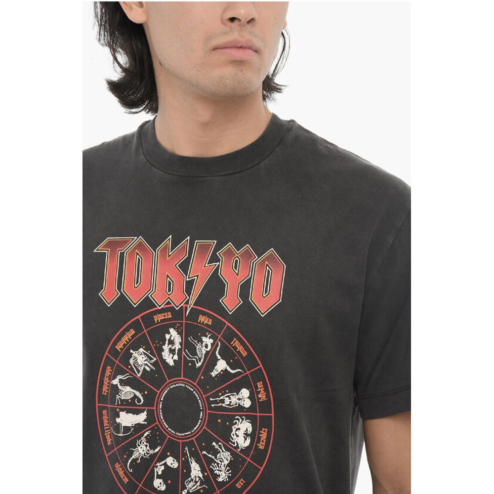 Neil Barrett Printed TOKYO GALACTIC TOUR Crew-neck T-Shirt