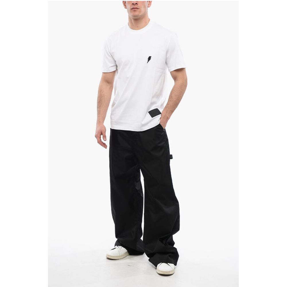 Neil Barrett BARNEYS NY X NEIL BARRETT Crew Neck BOLTED Cotton T-Shirt