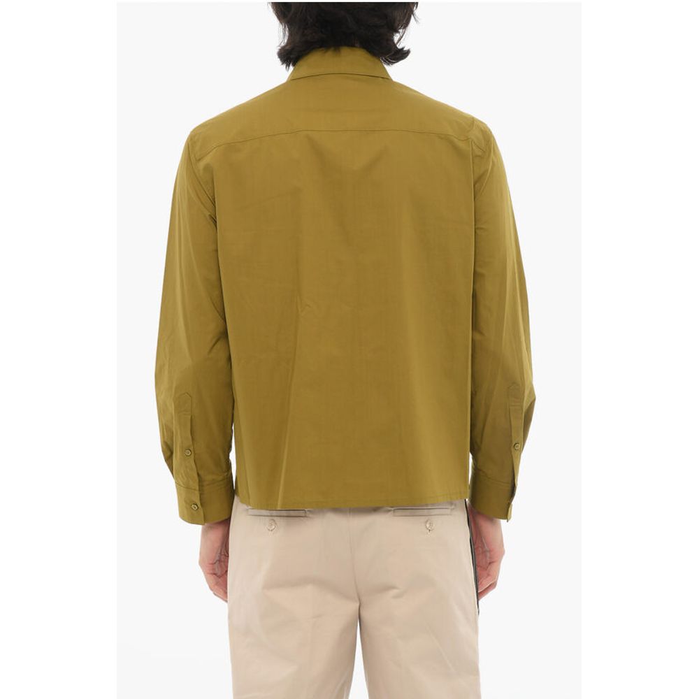 Neil Barrett Solid Color Safari Shirt with Double Breast Pockets